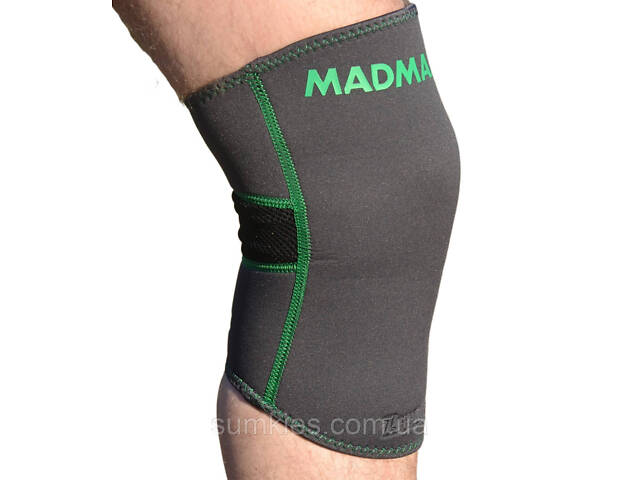Наколінник MadMax MFA-294 Zahoprene Knee Support Dark Grey/Green (1шт.) M - Фото 3