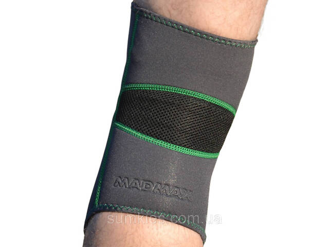 Наколінник MadMax MFA-294 Zahoprene Knee Support Dark Grey/Green (1шт.) M - Фото 4