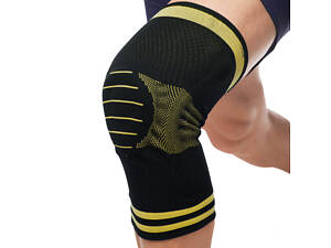 Наколінник з силіконовим кільцем planeta-sport MUTE 9066 M Чорний