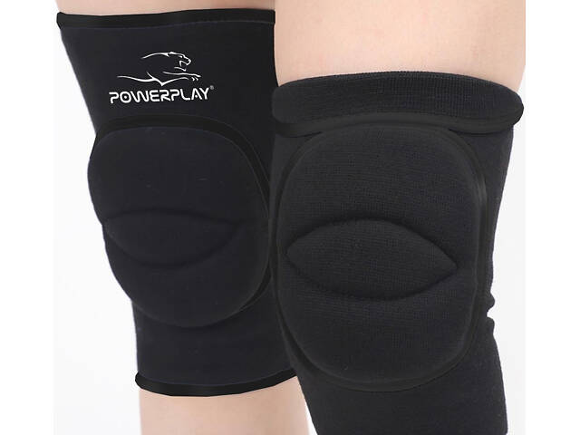 Наколінники PowerPlay PP-8000 Elastic Knee Support (пара) чорні S - Фото 3