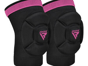 Наколінники спортивні RDX HOSIERY KNEE FOAM K5 BLACK/PINK-M (пара)