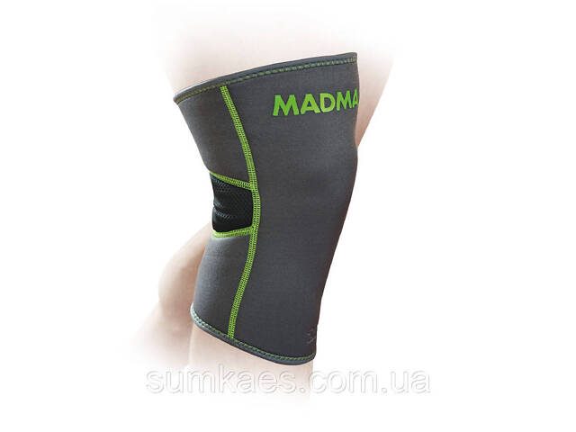 Наколінник MadMax MFA-294 Zahoprene Knee Support Dark Grey/Green (1шт.) XL