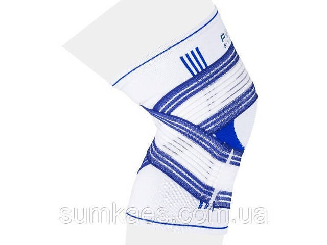 Наколінник Power System PS-6008 Knee Support Pro Blue/White (1шт.) S/M - Фото 1