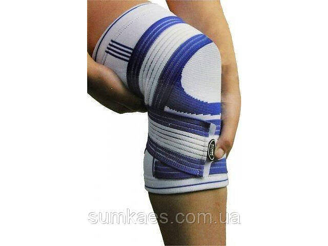 Наколінник Power System PS-6008 Knee Support Pro Blue/White (1шт.) S/M - Фото 3