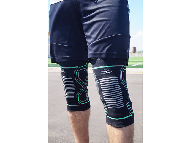 Наколінники PowerPlay 4099 Чорні (пара) S/M - Фото 2