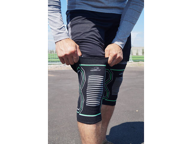Наколінники PowerPlay 4099 Чорні (пара) S/M - Фото 3