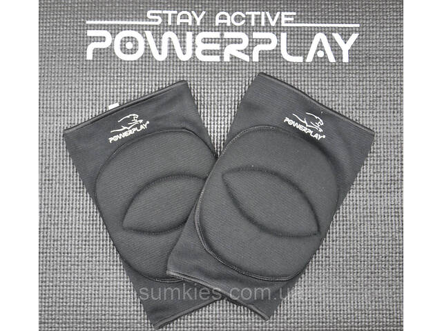 Наколінники PowerPlay PP-8000 Elastic Knee Support (пара) чорні XL - Фото 5