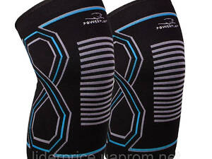 Наколінники спортивні PowerPlay PP-4099 Knee Support Чорно/Сині L/XL (пара), Оригінал!