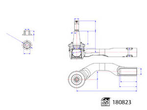 Наконечник рулевых тяг с контргайкой на V60, V90, XC60, XC90