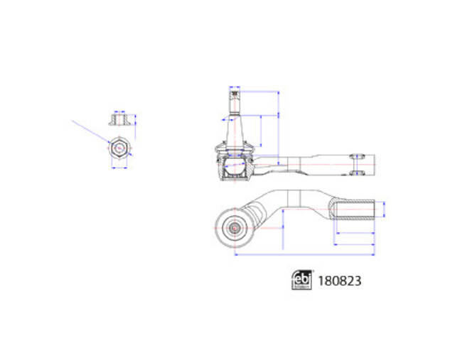 Наконечник рулевых тяг с контргайкой на V60, V90, XC60, XC90 - Фото 1