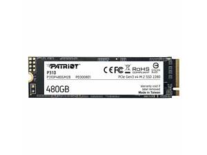 Накопитель SSD M.2 Patriot P310 480GB NVMe 2280 PCIe 3.0x4 3D NAND TLC