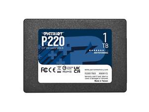 Накопитель SSD Patriot P220 1TB 2.5' 7mm SATAIII