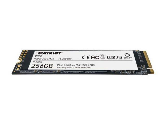 Накопитель SSD M.2 Patriot P300 256GB NVMe 2280 PCIe 3.0 3D TLC yL. - Фото 3