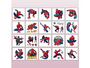 Наліпка тимчасове татуювання людина павук (спайдермен, Spider-Man), водонепроникна та довготривала) 1-SM кольорова
