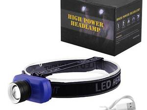 Налобный фонарь YT-873 XPE с USB