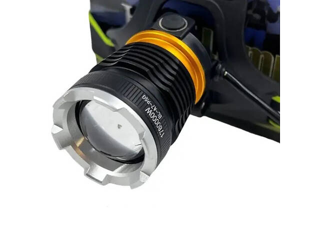 Налобний ліхтар Bailong BL-A7-P50, zoom, microUSB, 2х18650, 3 режими, надпотужний ліхтар налобний - Фото 4