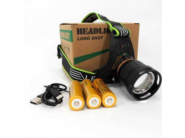 Ліхтарик налобний Bailong BL-A13-3-P360, Ліхтарик налобний потужний, Налобний прожектор - Фото 2