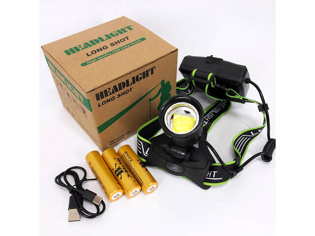 Ліхтарик налобний Bailong BL-A13-3-P360, Ліхтарик налобний потужний, Налобний прожектор - Фото 11