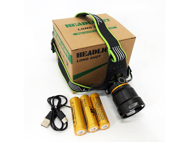 Ліхтарик налобний Bailong BL-A13-3-P360, Ліхтарик налобний потужний, Налобний прожектор - Фото 13