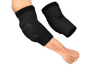 Налокітники спортивні RDX Hosiery Elbow Foam Black/Black L