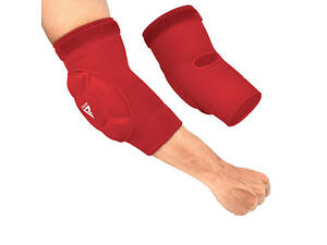 Налокітники спортивні RDX Hosiery Elbow Foam Red/White XL