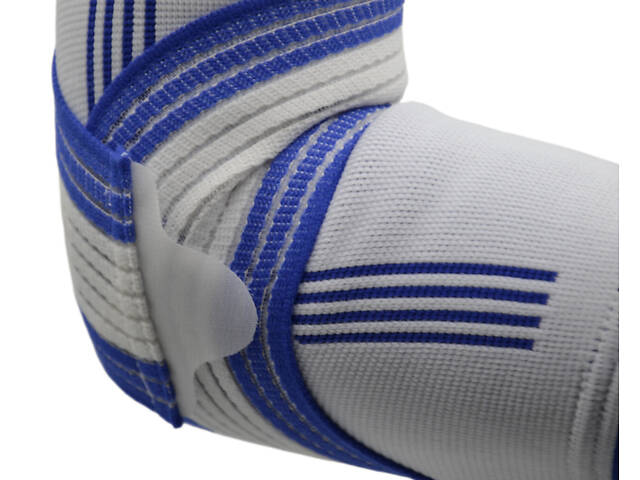 Налокітник Power System PS-6007 Elbow Support Pro White/Blue (1шт.) L/XL - Фото 6
