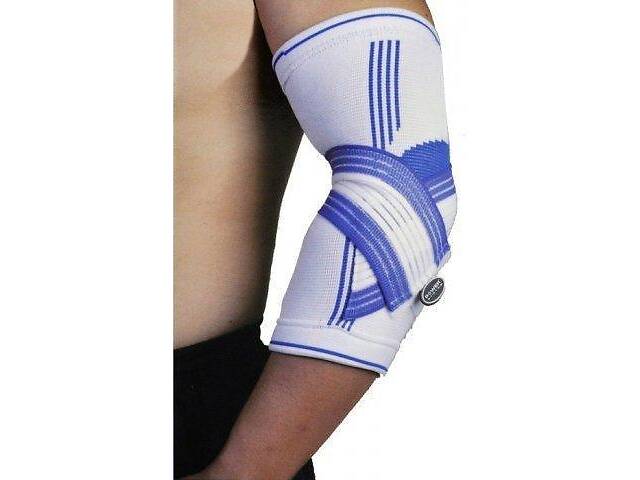 Налокітник Power System PS-6007 Elbow Support Pro White/Blue (1шт.) L/XL - Фото 3