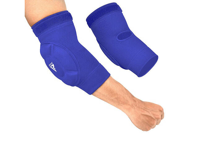 Налокітники спортивні RDX Hosiery Elbow Foam Blue/White XL - Фото 1