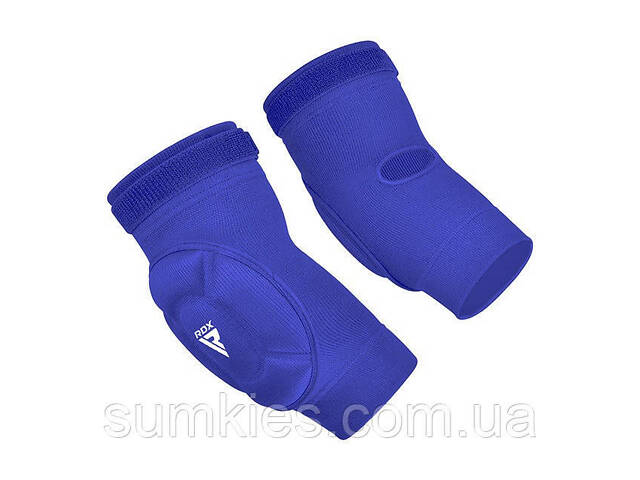 Налокітники спортивні RDX Hosiery Elbow Foam Blue/White M - Фото 2