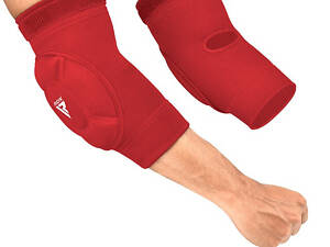 Налокітники спортивні RDX Hosiery Elbow Foam Red/White L
