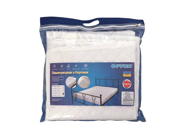 Наматрасник Руно Силіконовий односторонній з бортами 160х190х30 см (829.52СВ1У) - Фото 5