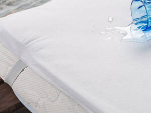 Наматрасник Aqua-stop Ecotton 120х200 см водонепроницаемый с резинкой по углам махровый белый 19314