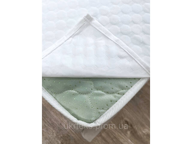 Наматрасник Aqua-stop Ecotton Jaсquard 140х200 см водонепроницаемый жакардовый с резинкой по углам белый. - Фото 7