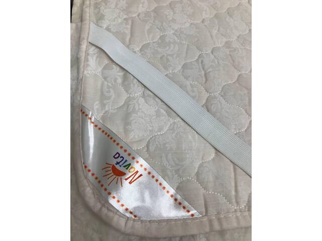 Наматрасник Ecotton 200х200 см защитный антиаллергенный с резинкой по углам бежевый (20-0256Ivory) - Фото 7