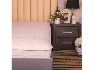 Наматрасник Novita 200х220 см защитный антиаллергенный с резинкой по углам бежевый (40-0024Papyrus)