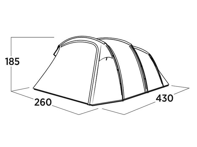 Намет чотиримісний Easy Camp Hamra 4 (120494) - Фото 6