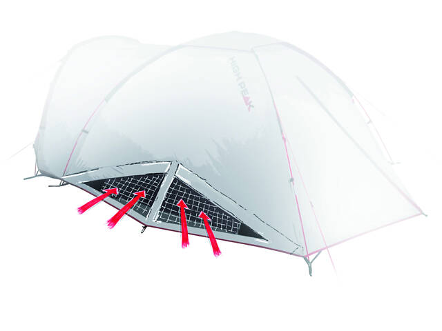 Намет чотиримісний High Peak Nevada 4.1 Deep Forest (10352) - Фото 3