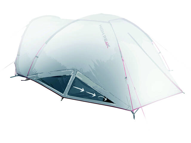 Намет чотиримісний High Peak Nevada 4.1 Deep Forest (10352) - Фото 6