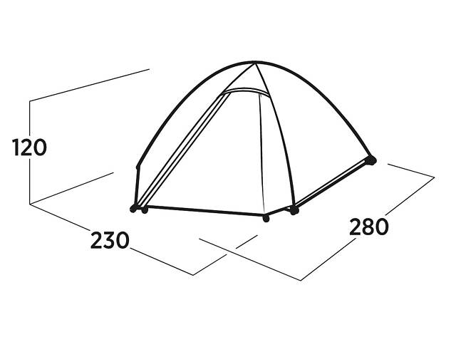 Намет тримісний Easy Camp Rondane 3 (120470) - Фото 7