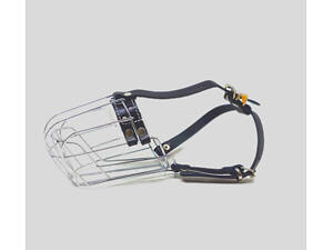 Намордник металевий для породи Такса 7,5/24 см