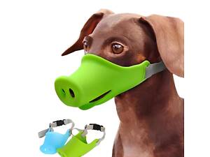 Намордник для собак Мила свиняча мордочка, Силіконовий намордник для домашніх тварин розмір S