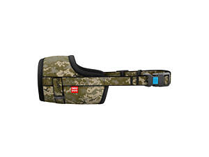 Намордник для собак WAUDOG Nylon, малюнок 'Мілітарі', пластиковий фастекс, розмір L, О 25-34 см