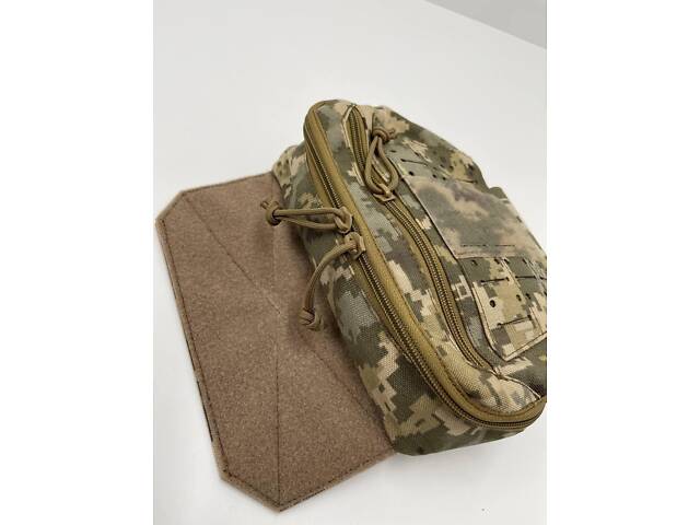 Напашник- сумка 3rd.Gen MOLLE Laser Cut Піксель + Балістичний пакет 2 класу - Фото 2