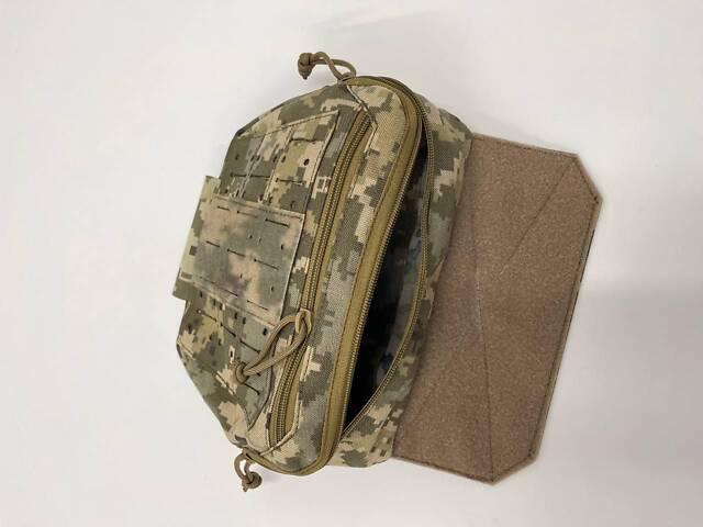 Напашник- сумка 3rd.Gen MOLLE Laser Cut Піксель + Балістичний пакет 2 класу - Фото 3