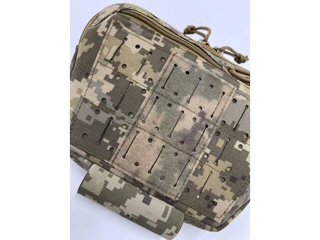 Напашник- сумка 3rd.Gen MOLLE Laser Cut Піксель + Балістичний пакет 2 класу - Фото 7