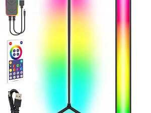 Напольная угловая LED лампа RGB Magic 1 Bluetooth USB with app Black