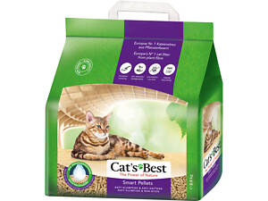 Наполнитель для кошачьего туалета Cat's Best Smart Pellets Древесный комкующий 2.5 кг (5 л) (4002973202135)