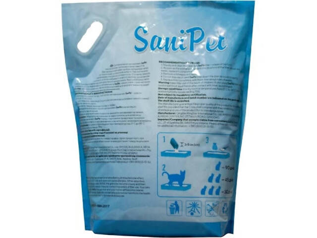 Наповнювач для туалету Природа Sani Pet силікагелевий 10 л (4823082434206) - Фото 2