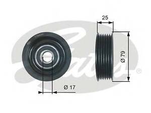Направляючий ролик поліклинового ременя GATES T36420 на MAZDA 2 седан (DE)