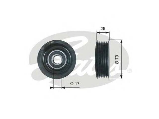 Направляючий ролик поліклинового ременя GATES T36420 на MAZDA 2 седан (DE) - Фото 1